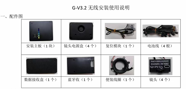 三杰普通牌战神麻将机 GV3.2无线镜头安装操作事项(图1)